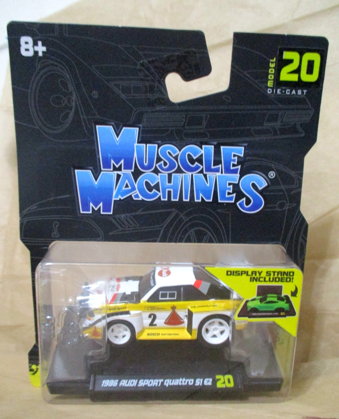 Muscle Machines HTF 1986 Audi Sport Quattro S1 E2 1/64 scale diecast