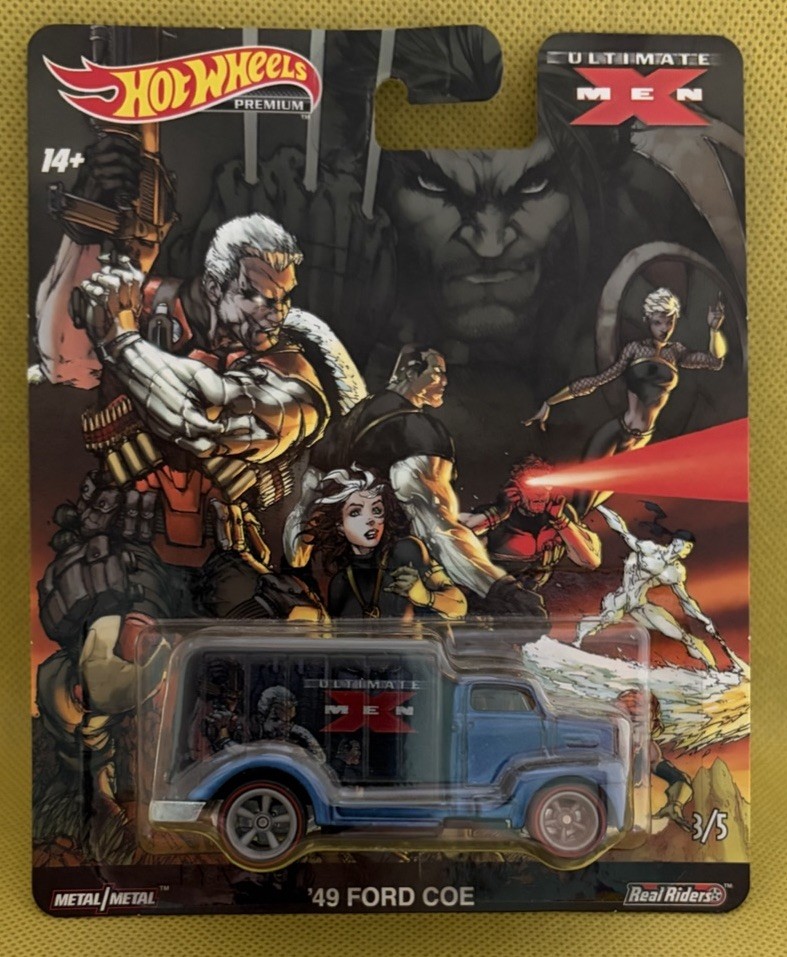 Hot Wheels Marvel X-Men Premium Pop Culture Character Cars Complete Set of 5