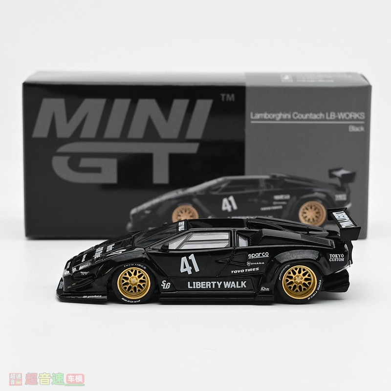 1:64 Lamborghini Countach with Liberty Walk Wide Body Kit Die Cast Car Model