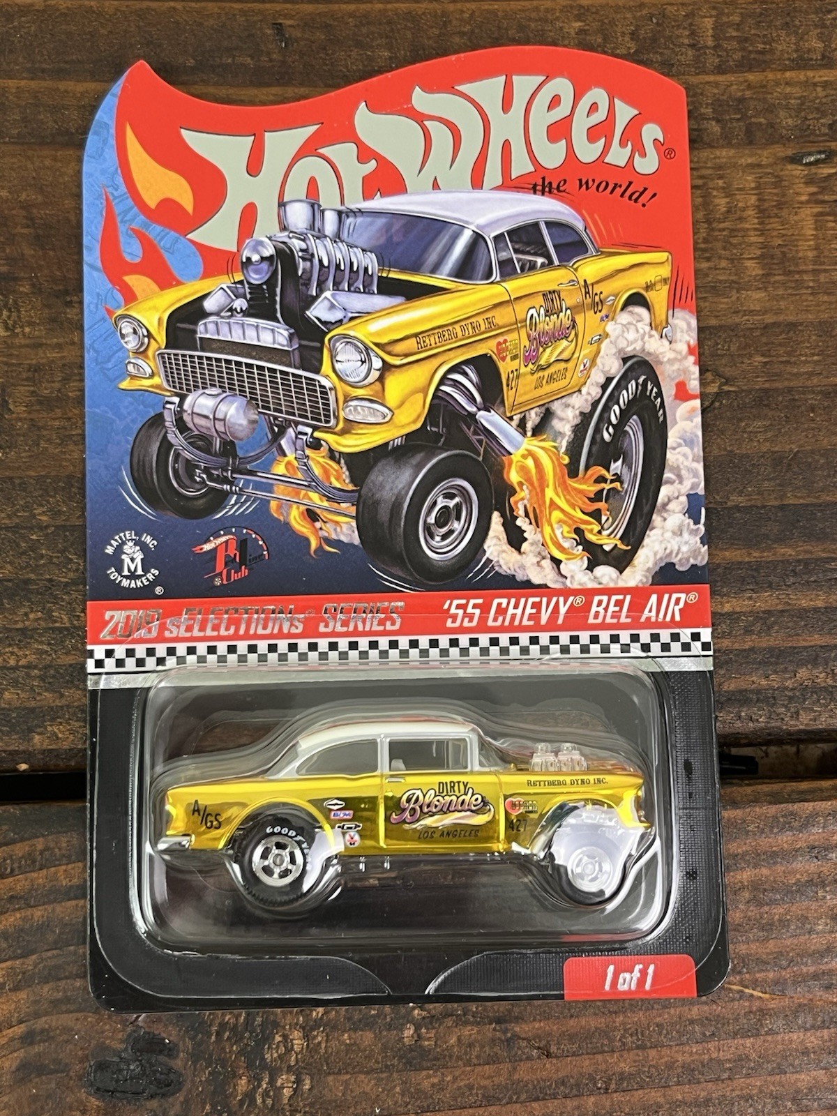 Hot Wheels RLC 2019 Selections Series ’55 Chevy Bel Air Dirty Blonde Gasser