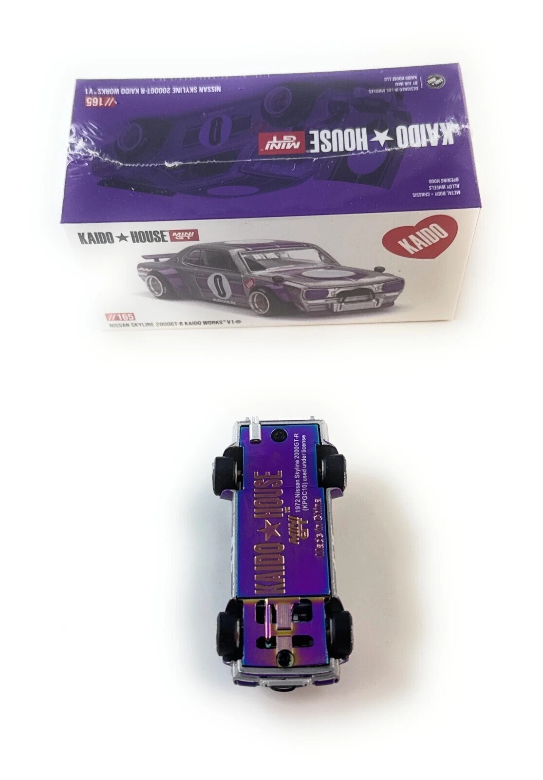 Kaido House Nissan 2000GT-R (KPGC10) Kaido Works V1 #0 1/64 Model KHMG165-3G