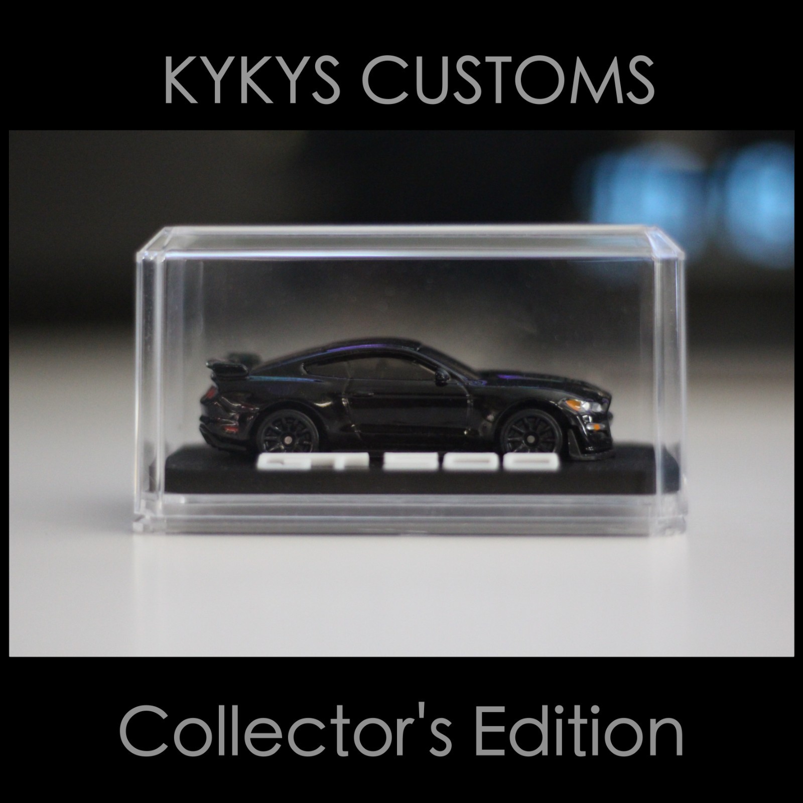 KYKYS Customs – Hot Wheels 2020 Ford Shelby GT500 in Gloss Black
