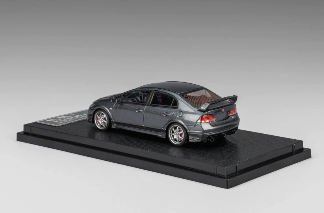 HONDA CIVIC FD2 MUGEN POWER HOOD COMES OFF 1/64 DIECAST CAR BY MICRO TURBO MT