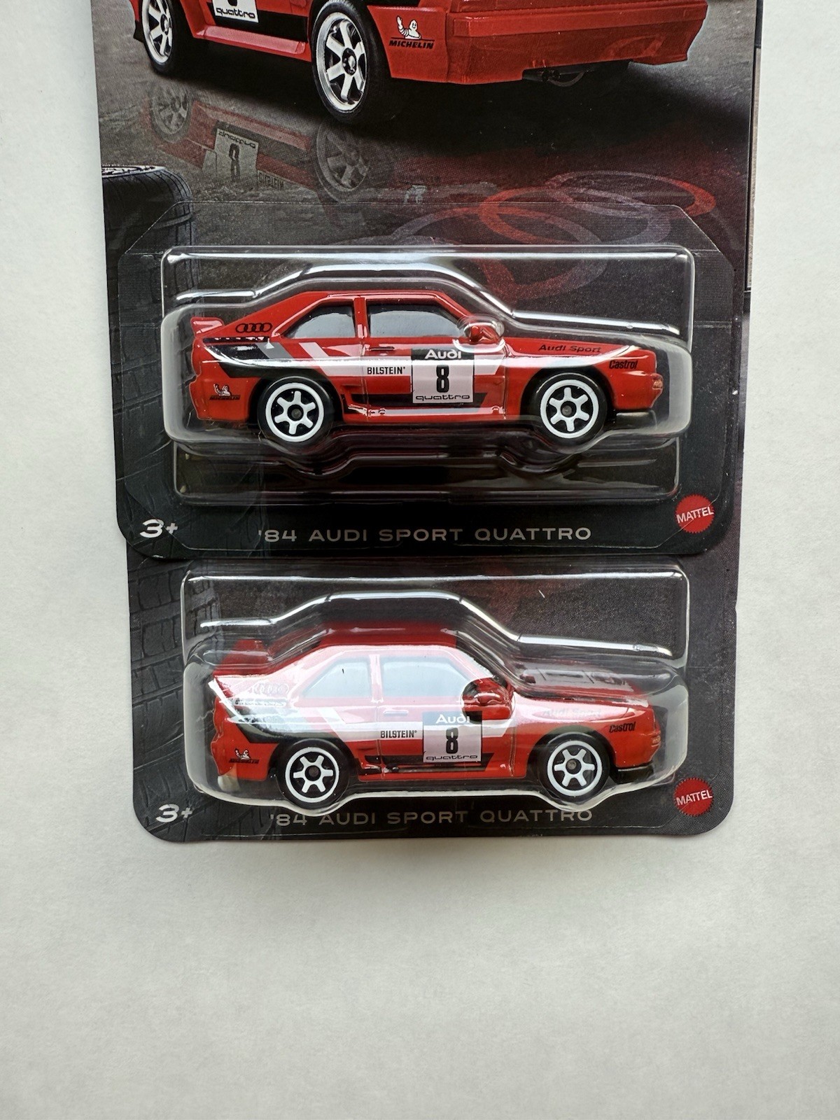 2026 Hot Wheels Silver Series ‘84 Audi Sport Quattro 5/5 (Lot of 2 – Metal Base)