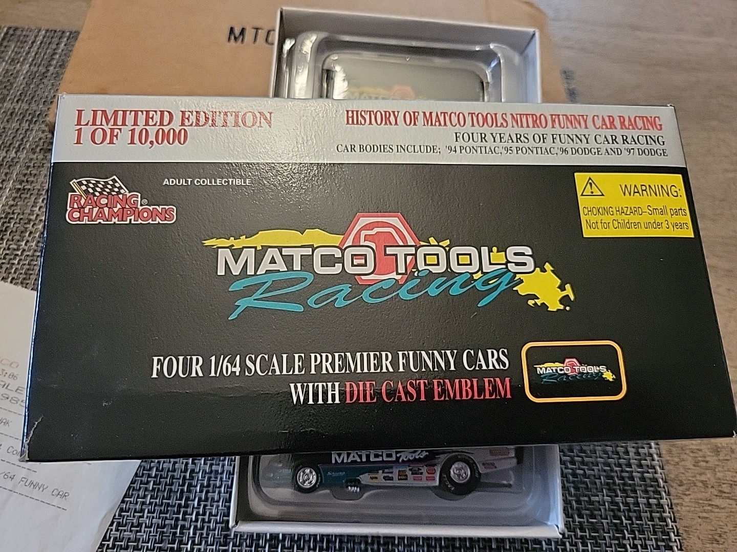 NEW! Racing Champions Matco Tools 4 1/64Scale Funny Cars Lim Ed. 1/10000 1997