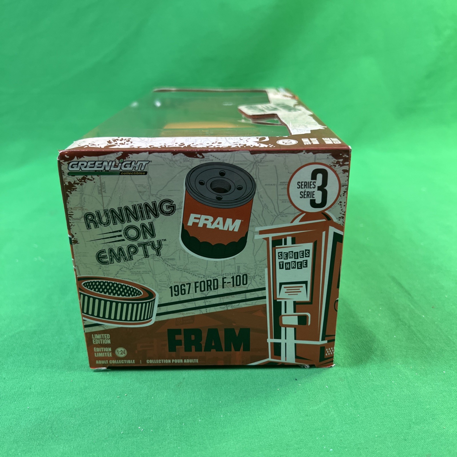 Greenlight Running On Empty, FRAM 1967 Ford F-100 1/24 Scale DieCast Series 3