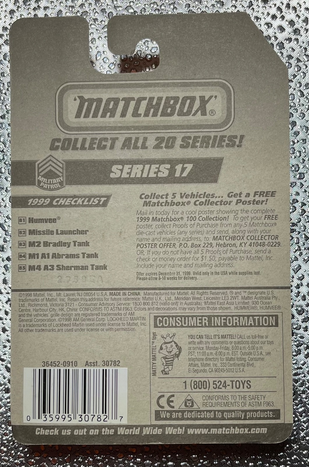 M2 BRADLEY TANK MATCHBOX MILITARY PATROL SERIES #83