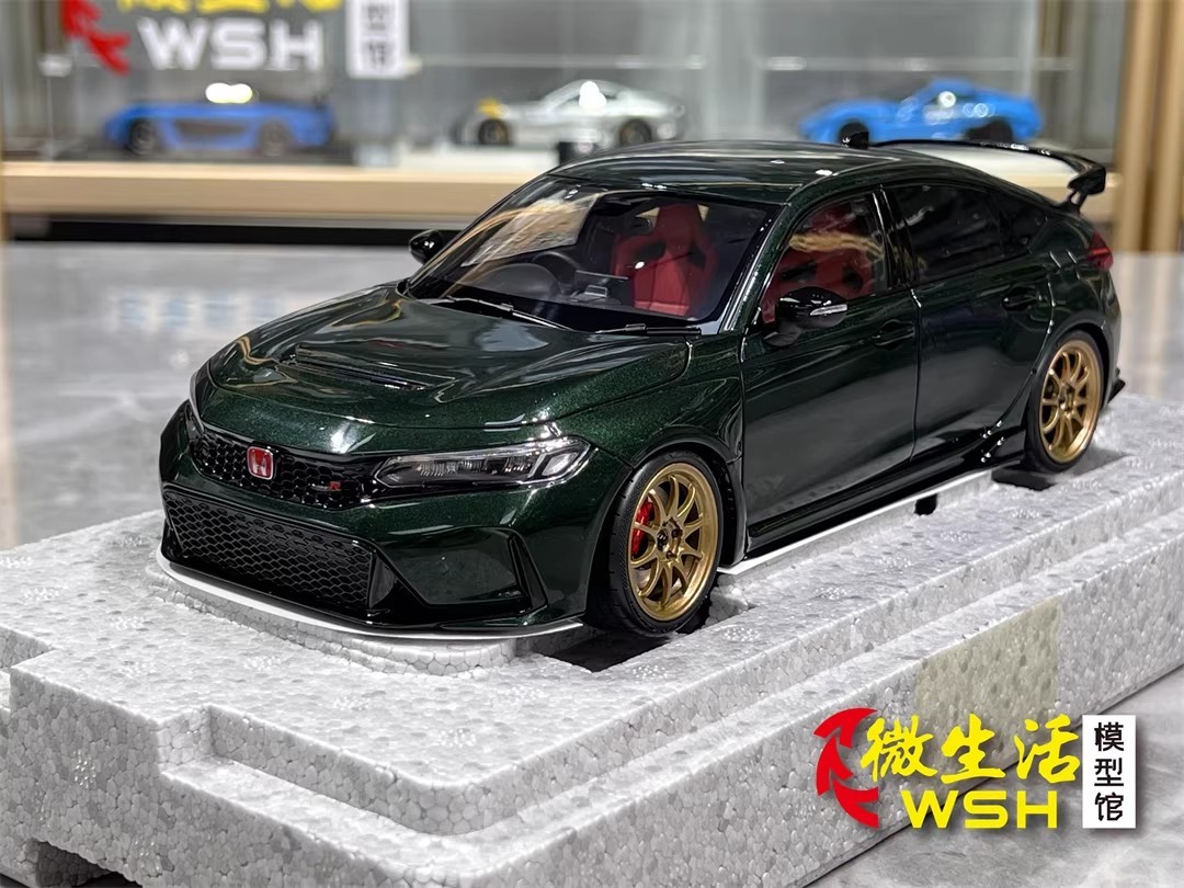MotorHelix 1/18 Honda Civic Type R FL5 Alloy Display Model Car Green / Magic