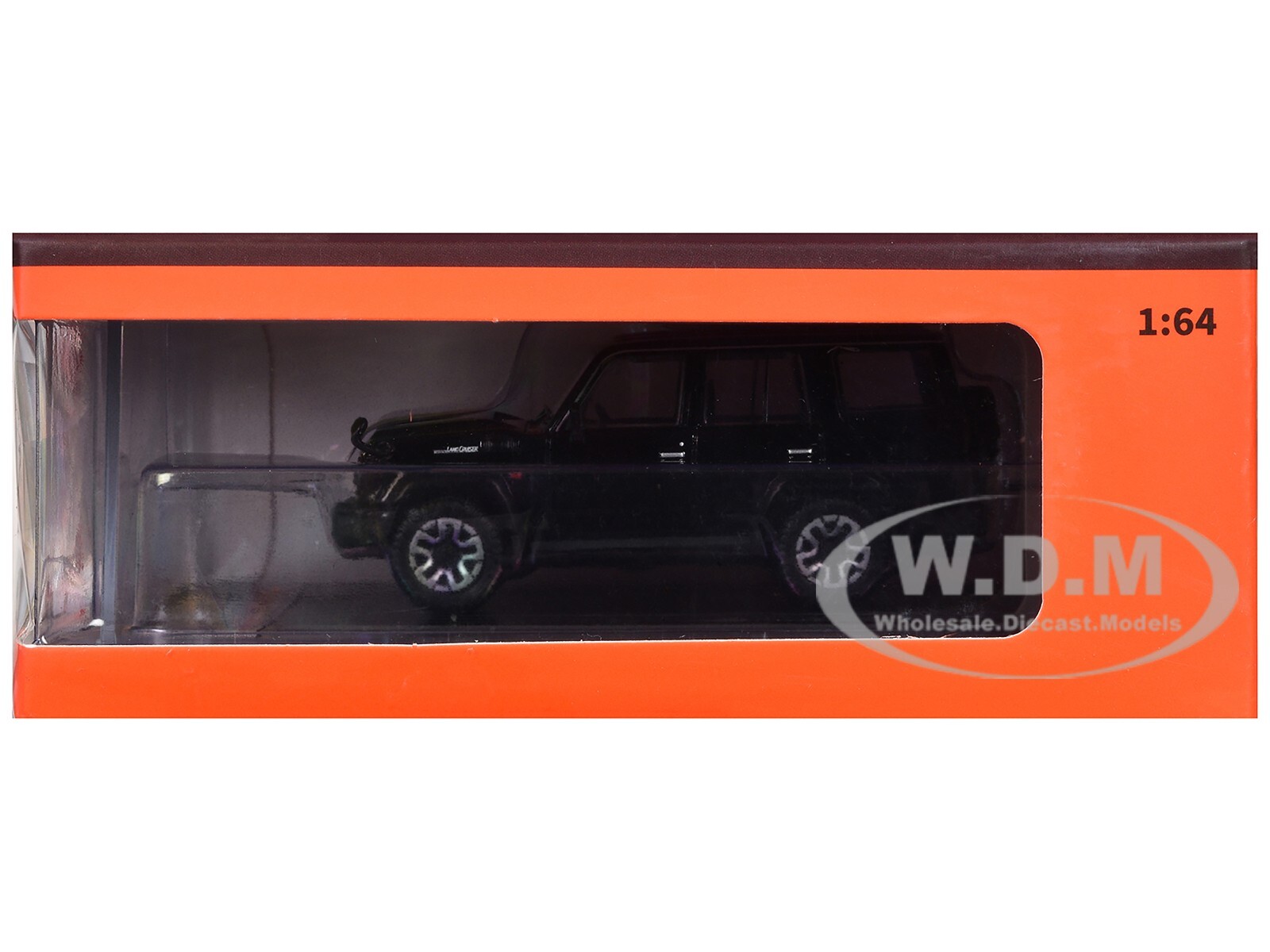 TOYOTA LAND CRUISER (J76) RHD BLACK 1/64 DIECAST MODEL CAR BY GCD KS-081-455