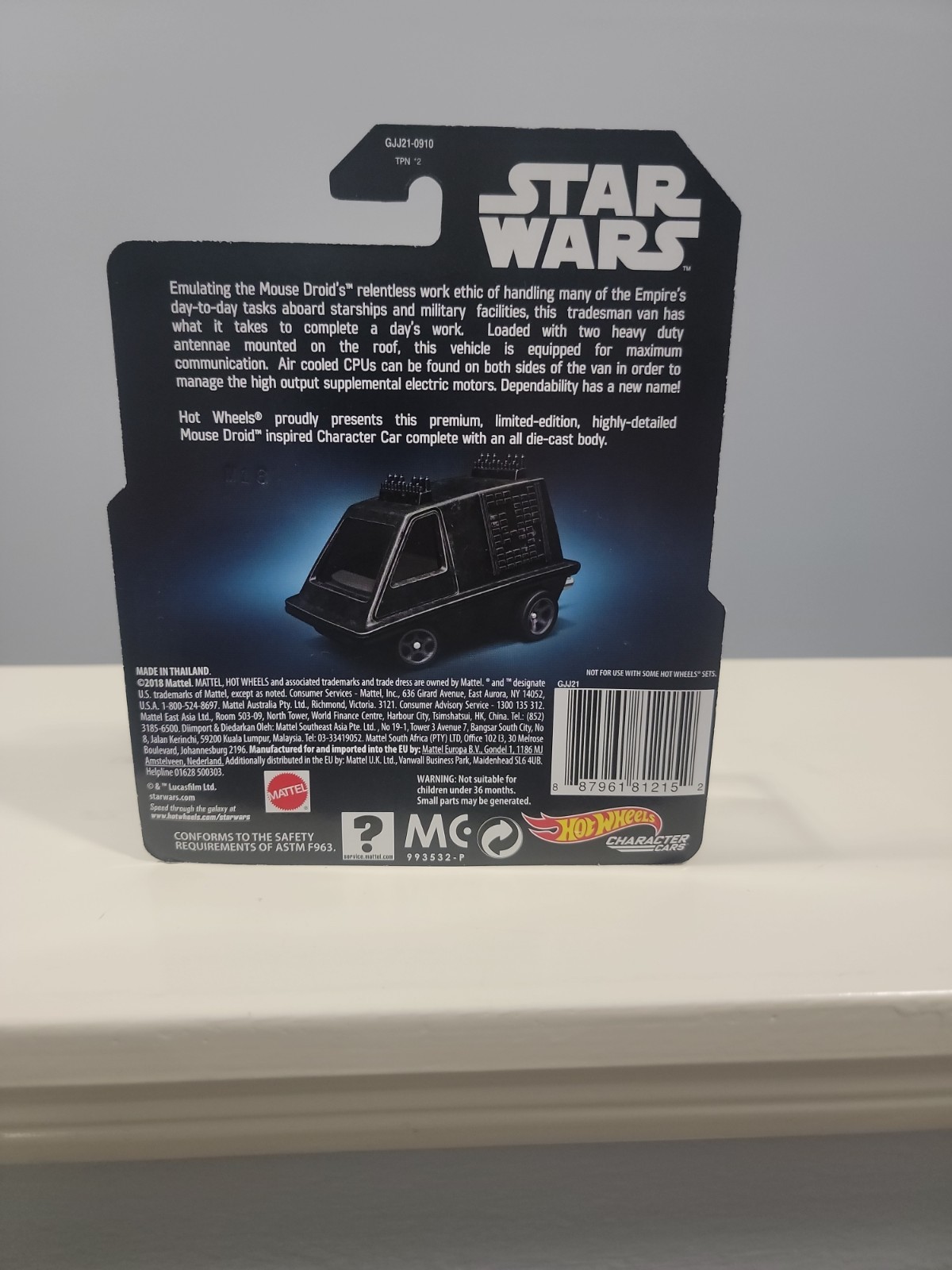 SDCC 2019 Hot Wheels Exclusive Star Wars Mouse Droid Character Cars Die-Cast