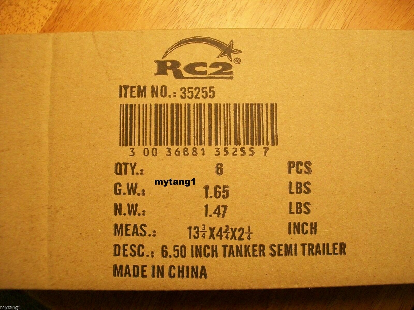 Ertl Collectibles RC2 Semi Tanker Trailer 6-1/2″ Long NO SCALE Black & Chrome
