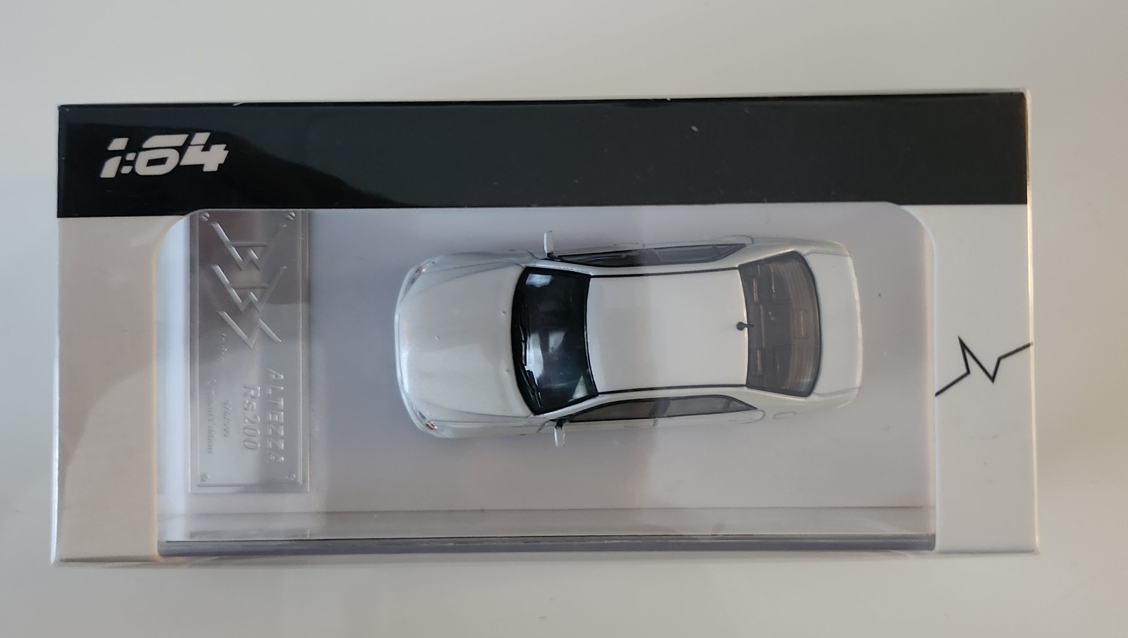 BBS 1/64 Lexus Altezza RS200 White/Black Diecast Car Model Unopened Box