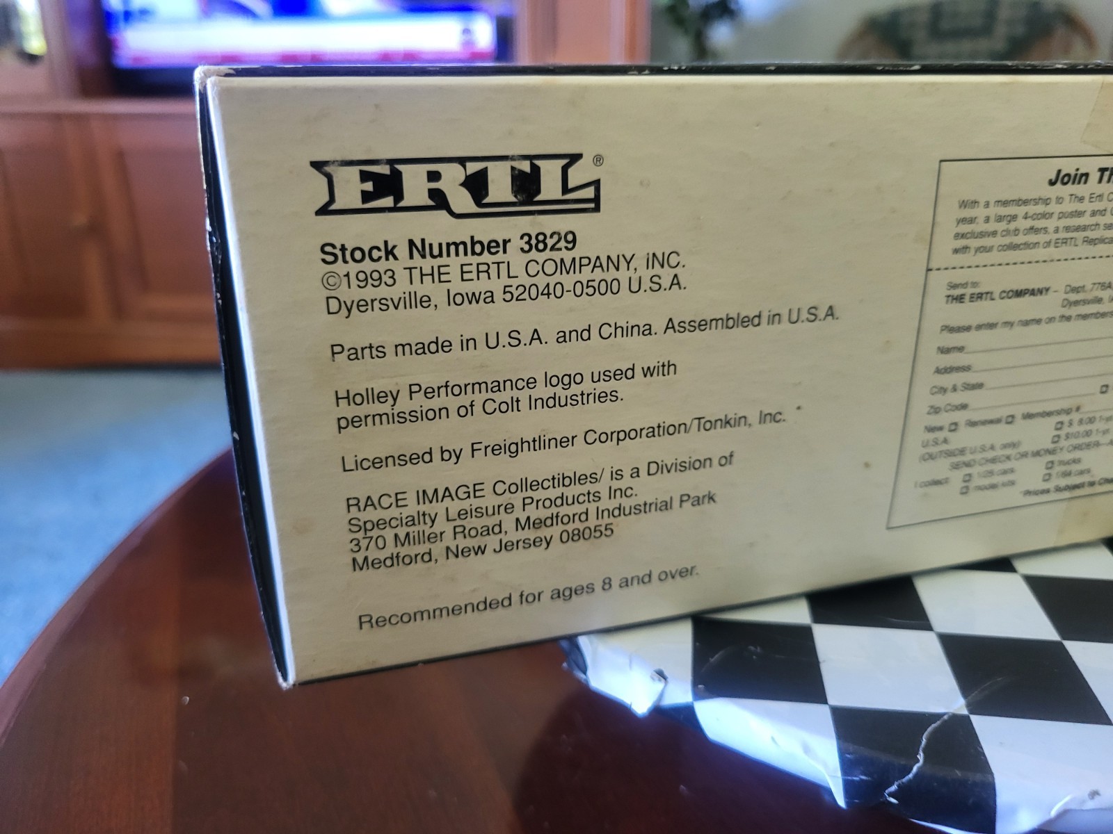 ERTL Customized 1993 Limited Edn 1/64 HOLLEY PERFORMANCE RACING Transporter MiB