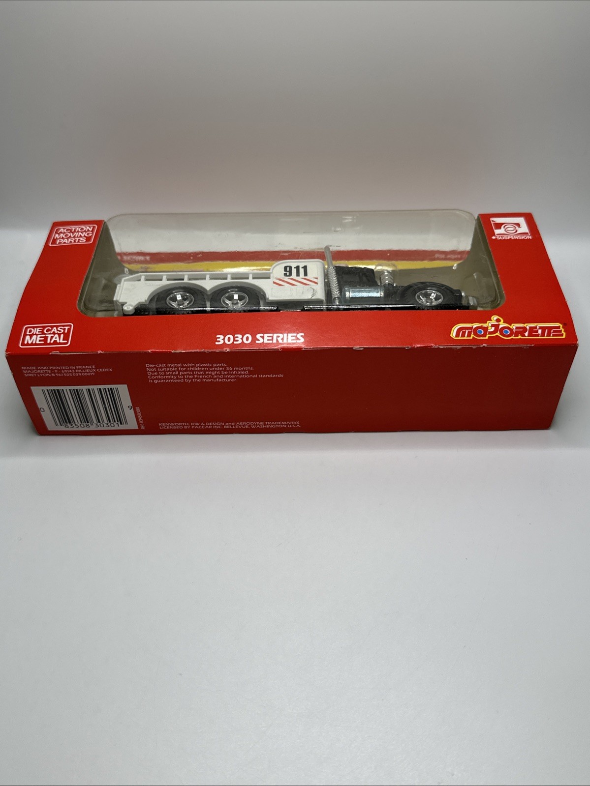 Vintage Majorette (France) 3000 Series 3035 Kenworth Police Wrecker NEW