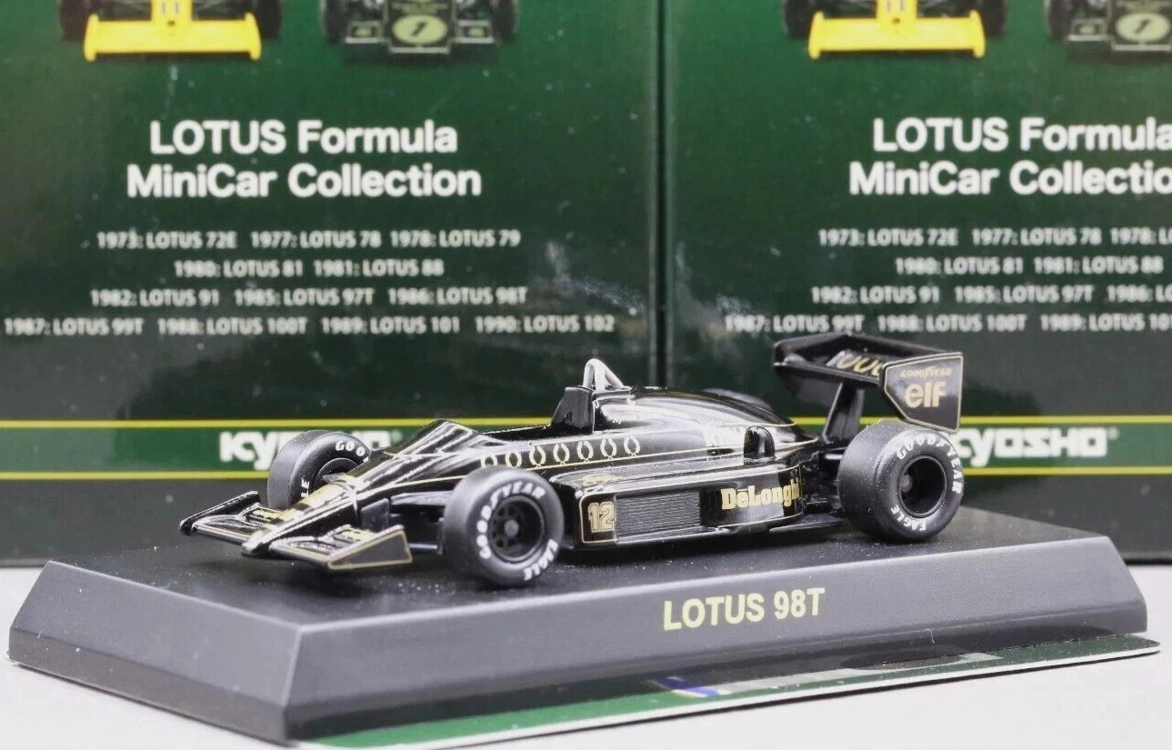 Kyosho 1/64 Lotus Formula Collection Secret Car 98T F1 No.12 1986 A.Senna
