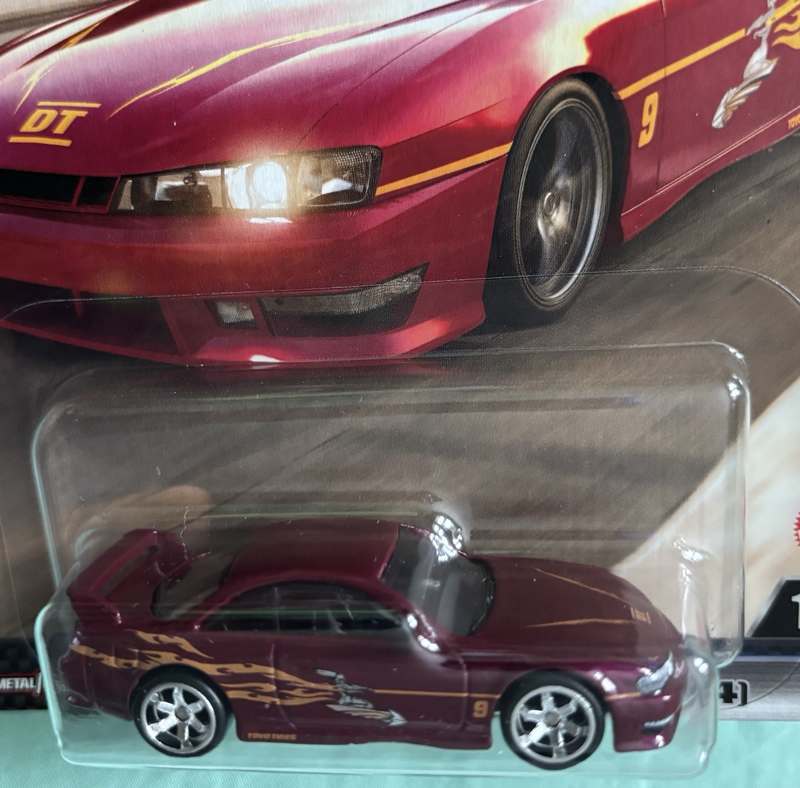 HOT WHEELS PREMIUM FAST & FURIOUS NISSAN 240SX (S14) Burgundy