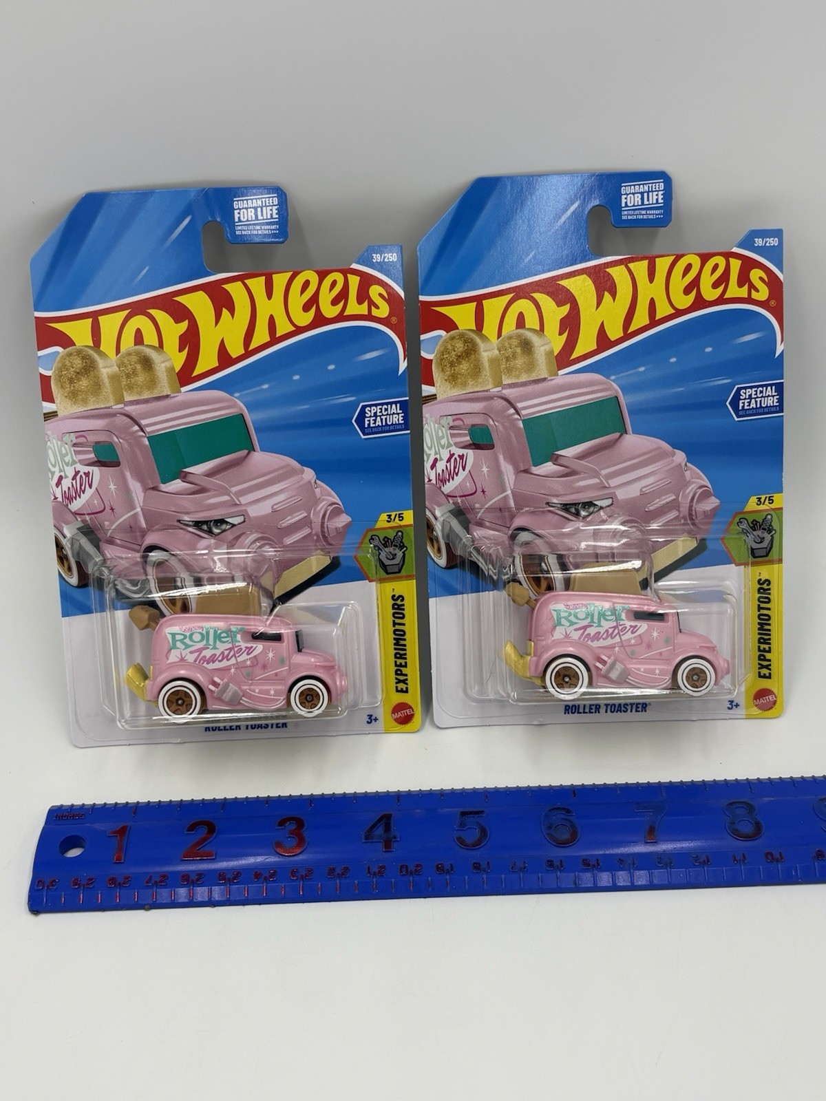 Lot of Two 2026 Hot Wheels Pink Roller Toaster Exerimotors Series 3/5 Cars