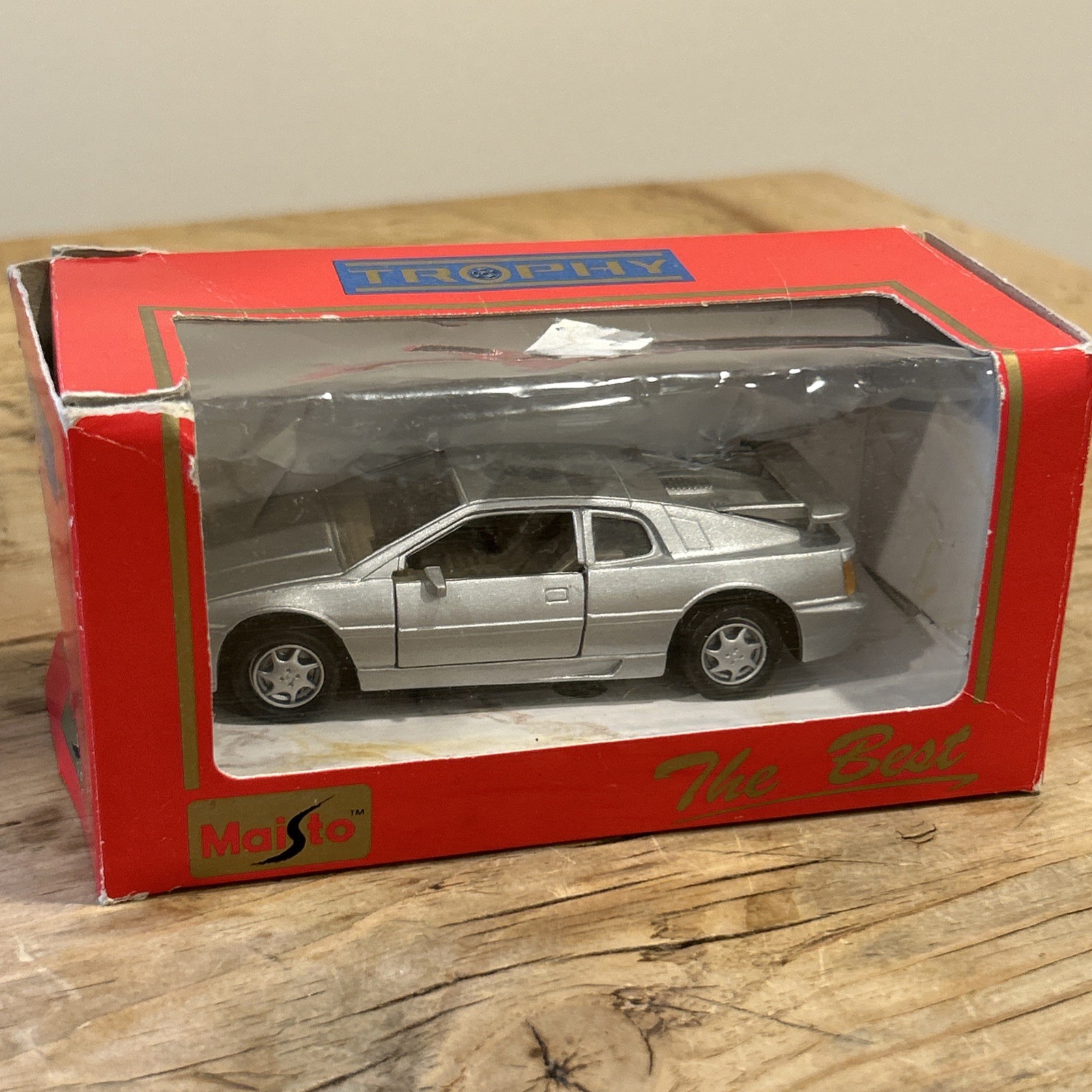 Maisto Lotus Esprit Scale 1:38 Silver with Box Die Cast and Plastic Model Car