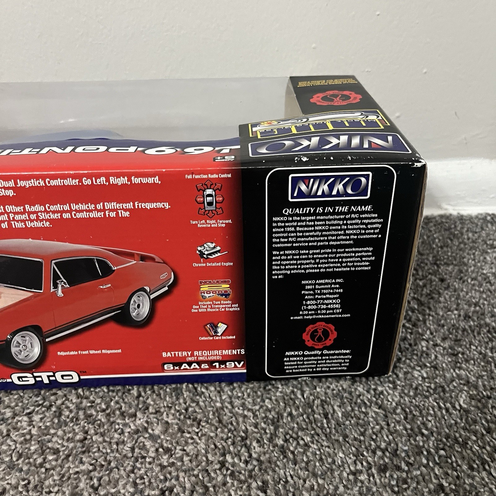 Vintage NIKKO RC 1969 Pontiac GTO Great Shape (Mug Series) 1:16 Radio Controlled