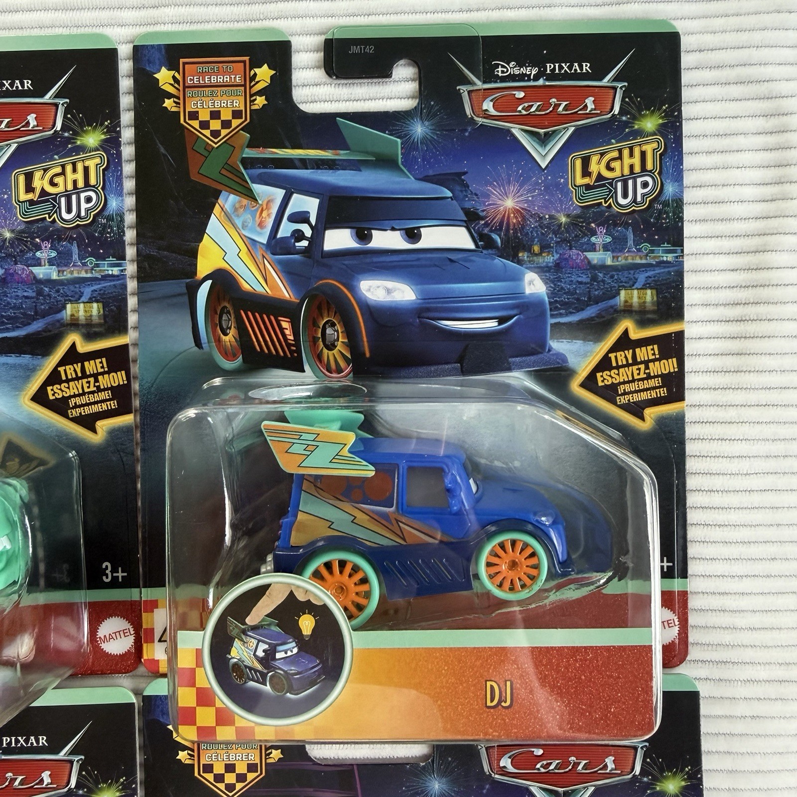 2026 Disney Pixar Cars Race to Celebrate Light-Up Series Complete Set of 6 NIB
