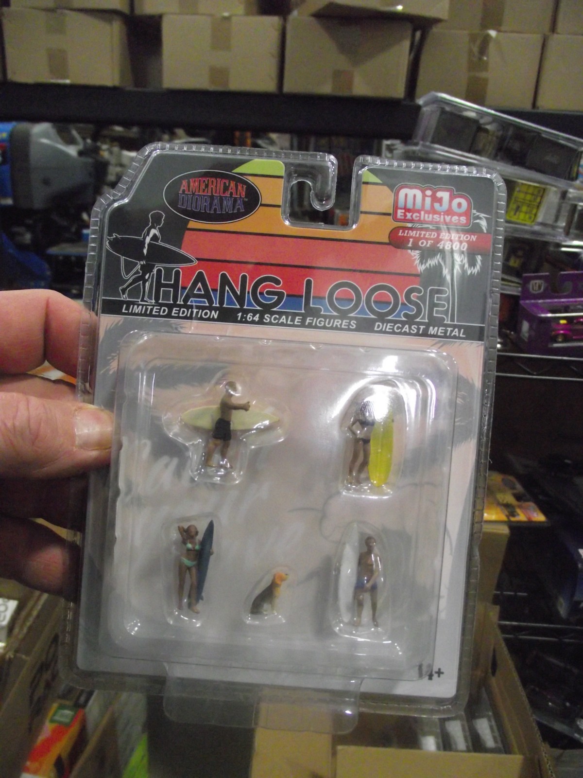 American diorama 1/64 MIJO Hang Loose figure set NIB