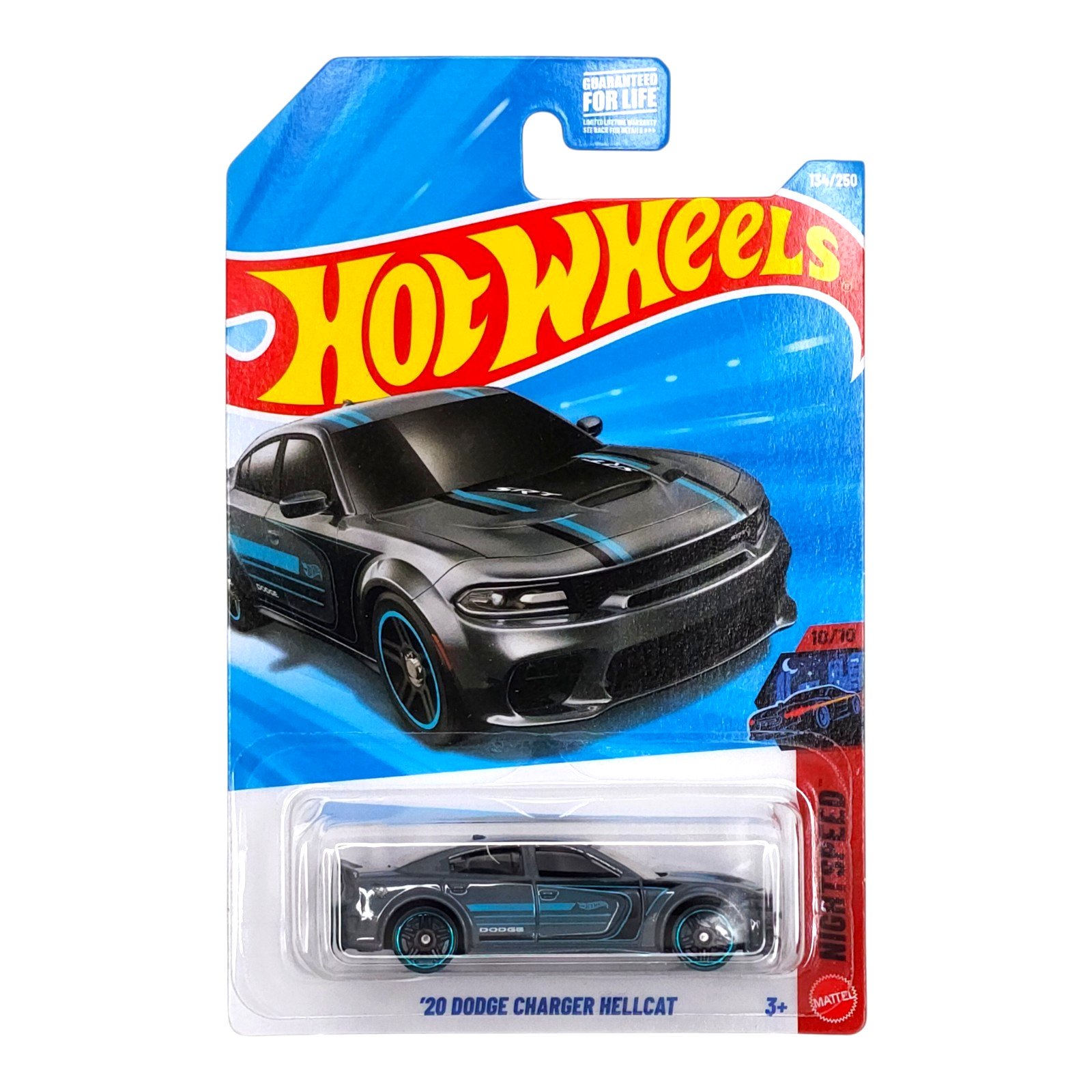 HOT WHEELS ’20 Dodge Charger Hellcat Gray Nightspeed Mainline JJJ87 2026