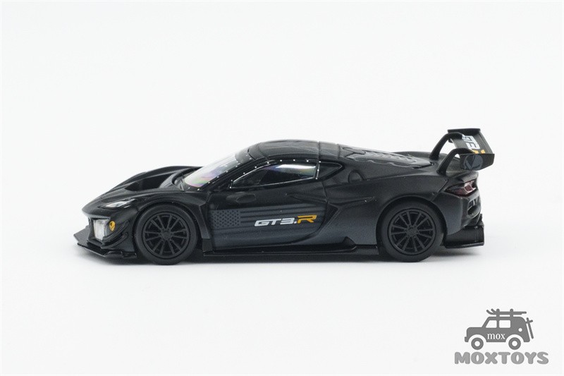 Mini GT 1:64 Corvette Z06 GT3.R Road America Test car Black Car