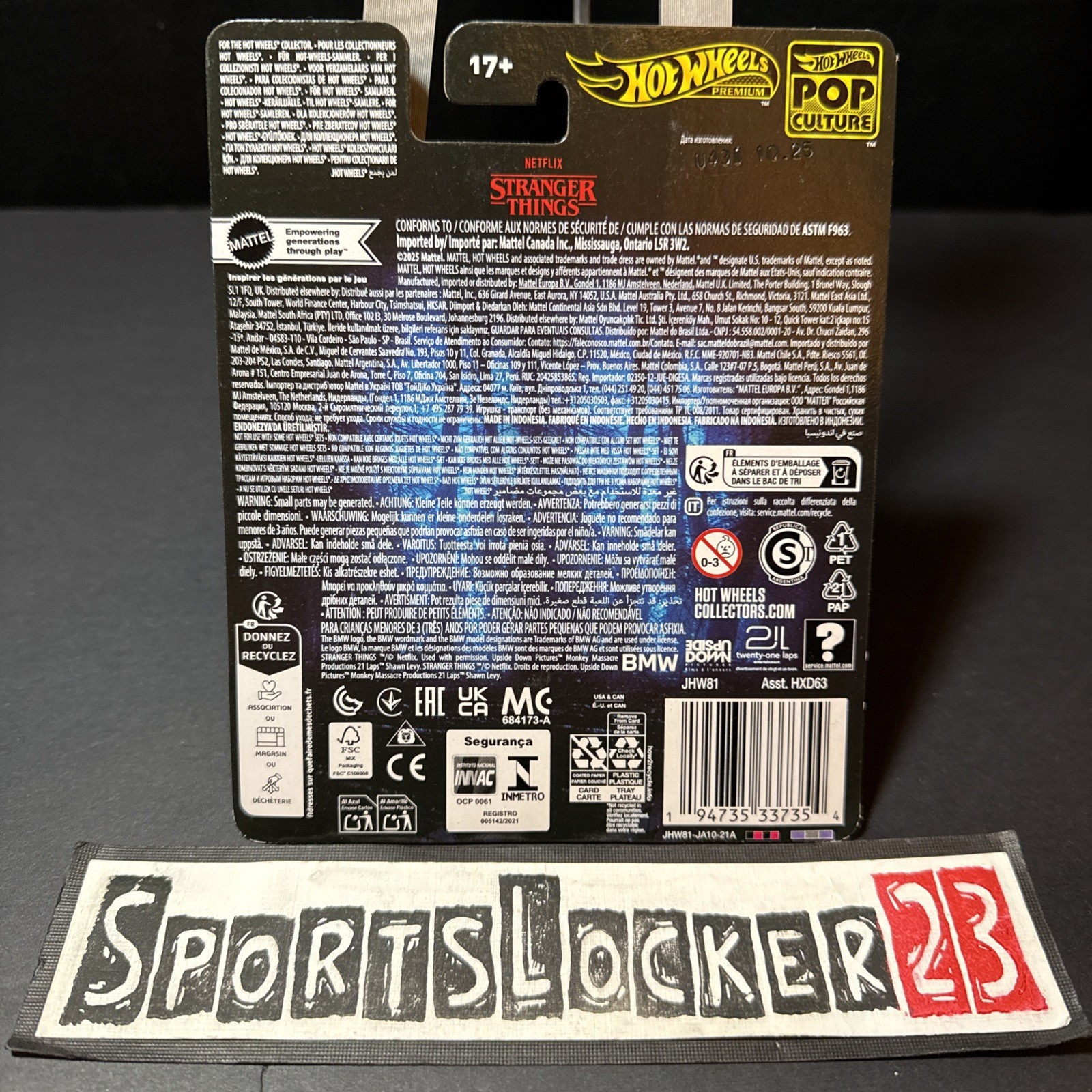 Hot Wheels Premium 2025 Pop Culture Stranger Things 1983 BMW 733i (2025) IN HAND
