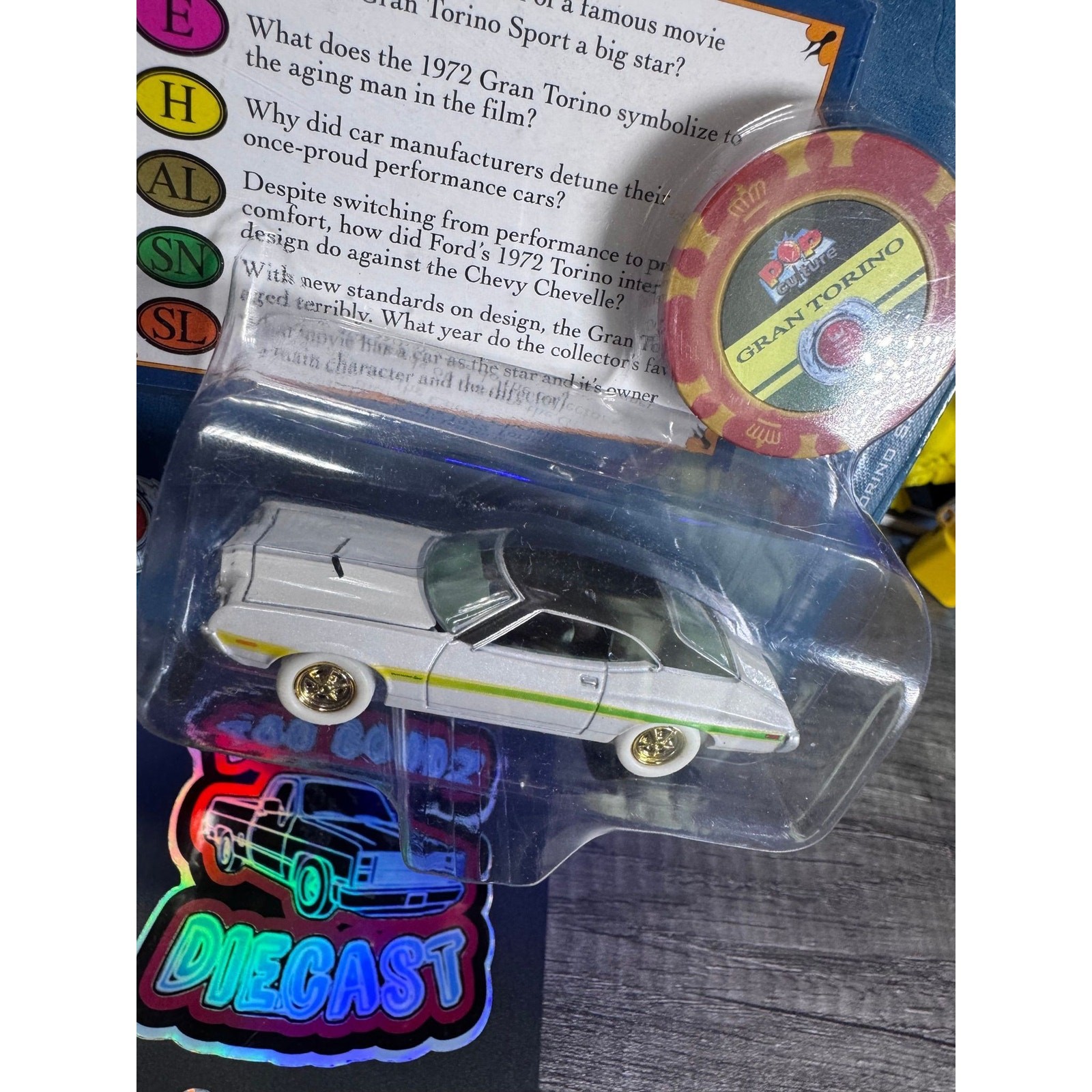 Johnny Lightning White Lightning Chase Trivial pursuit 1972 Gran Torino Sport