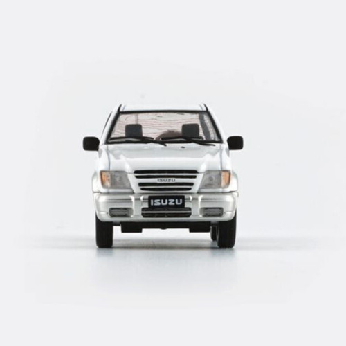 BM Creations 1998-2002 Isuzu Trooper / Big Horn White LHD 1:64 Scale Diecast Car