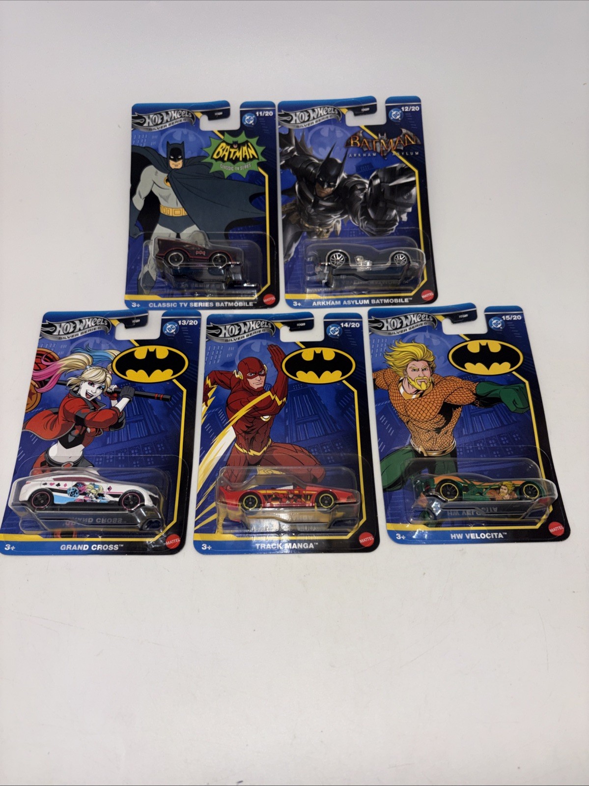 Hot Wheels Silver Series DC/Batman: Set Of 5: 11-15 New Nice
