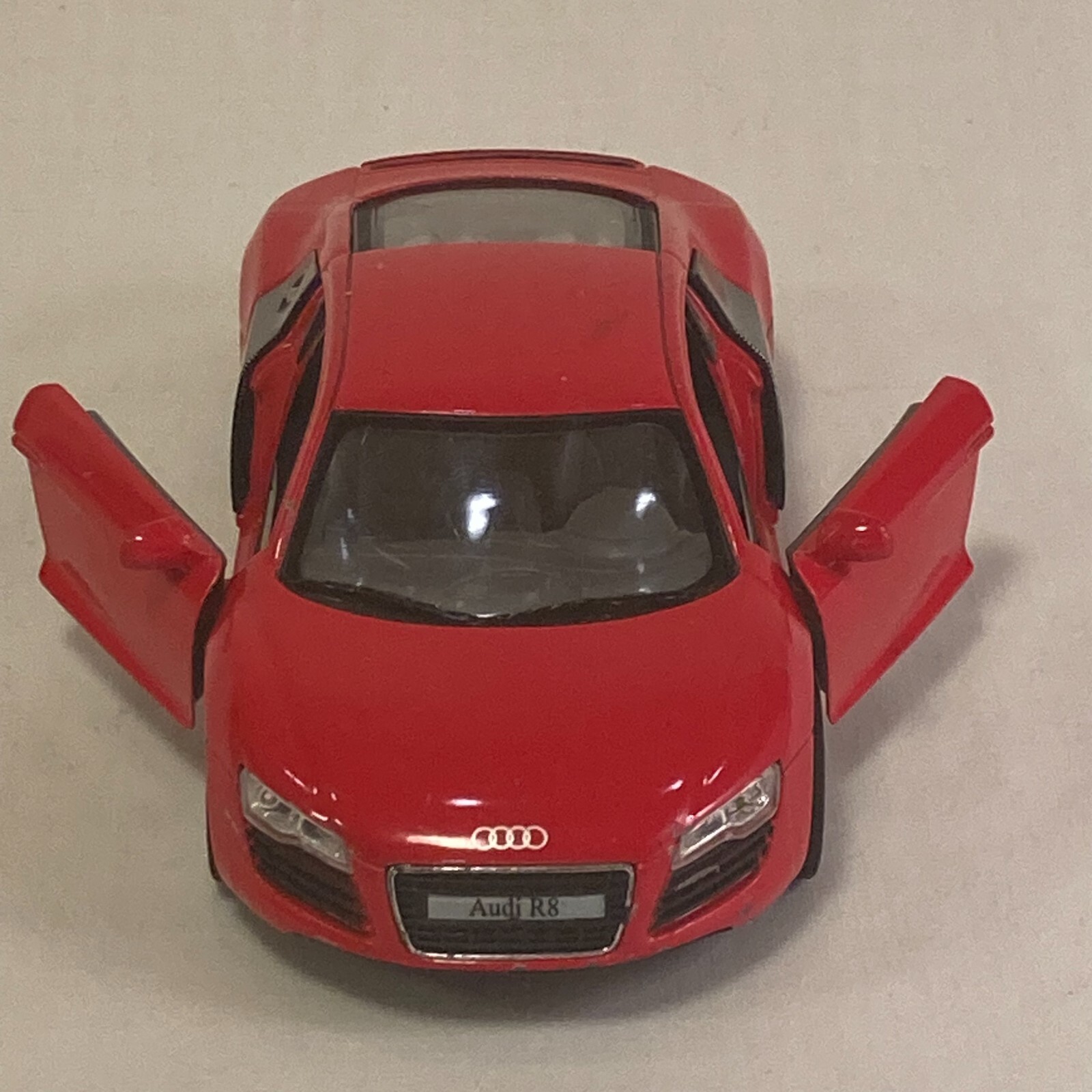 Kinsmart Audi R8 2020 Fire Engine Red Hardtop 1/36 Scale Diecast Car