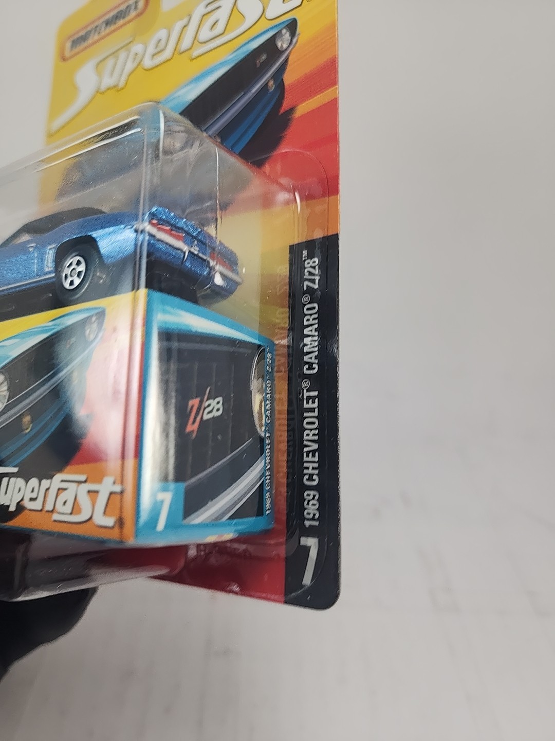 Matchbox Superfast #7 Blue 1969 CHEVY CAMARO Z/28 Limited Edition