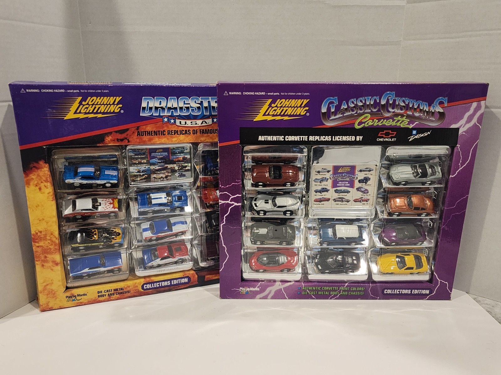 Johnny Lightning Classic Customs Corvette Dragsters Car Sets Collectors Edition