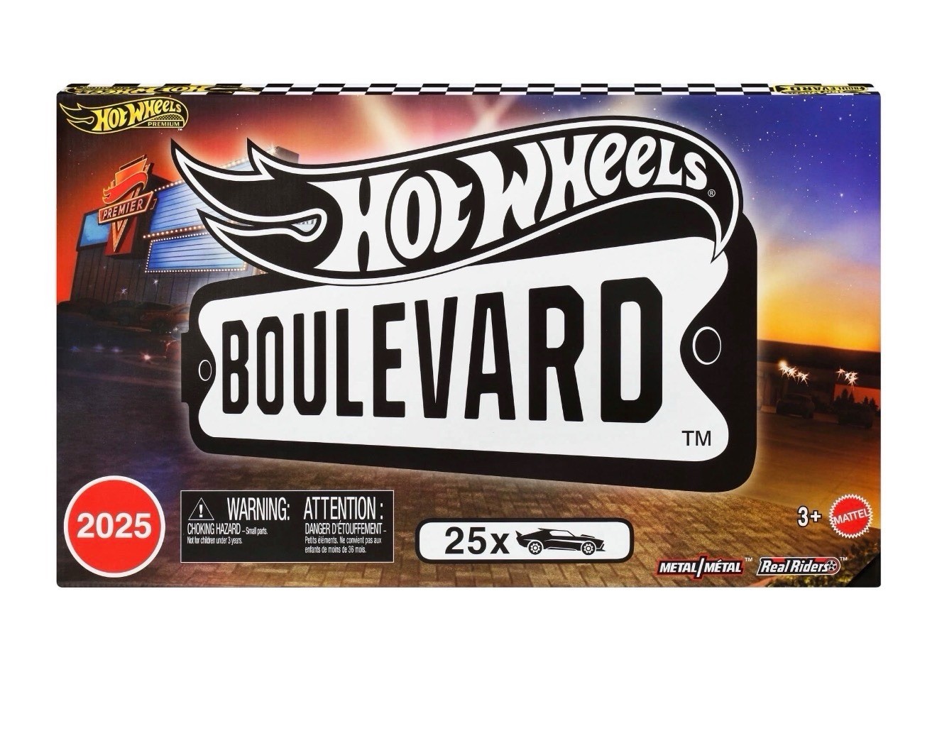 Hot Wheels Boulevard 2025 25-Pack 1:64 Diecast Cars Unopened Box JFM00