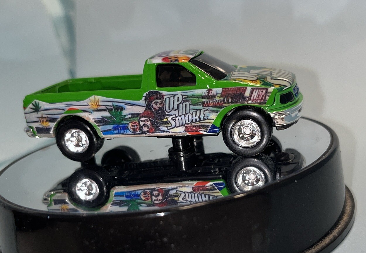 Hot Wheels JC Whitney Ford Truck it’s A Custom Real Riders Cheech & Chong