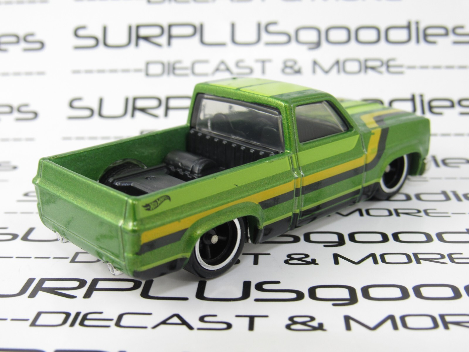 Hot Wheels LOOSE 1983 ’83 CHEVROLET SILVERADO Custom Wheel Swap w/Real Riders V4