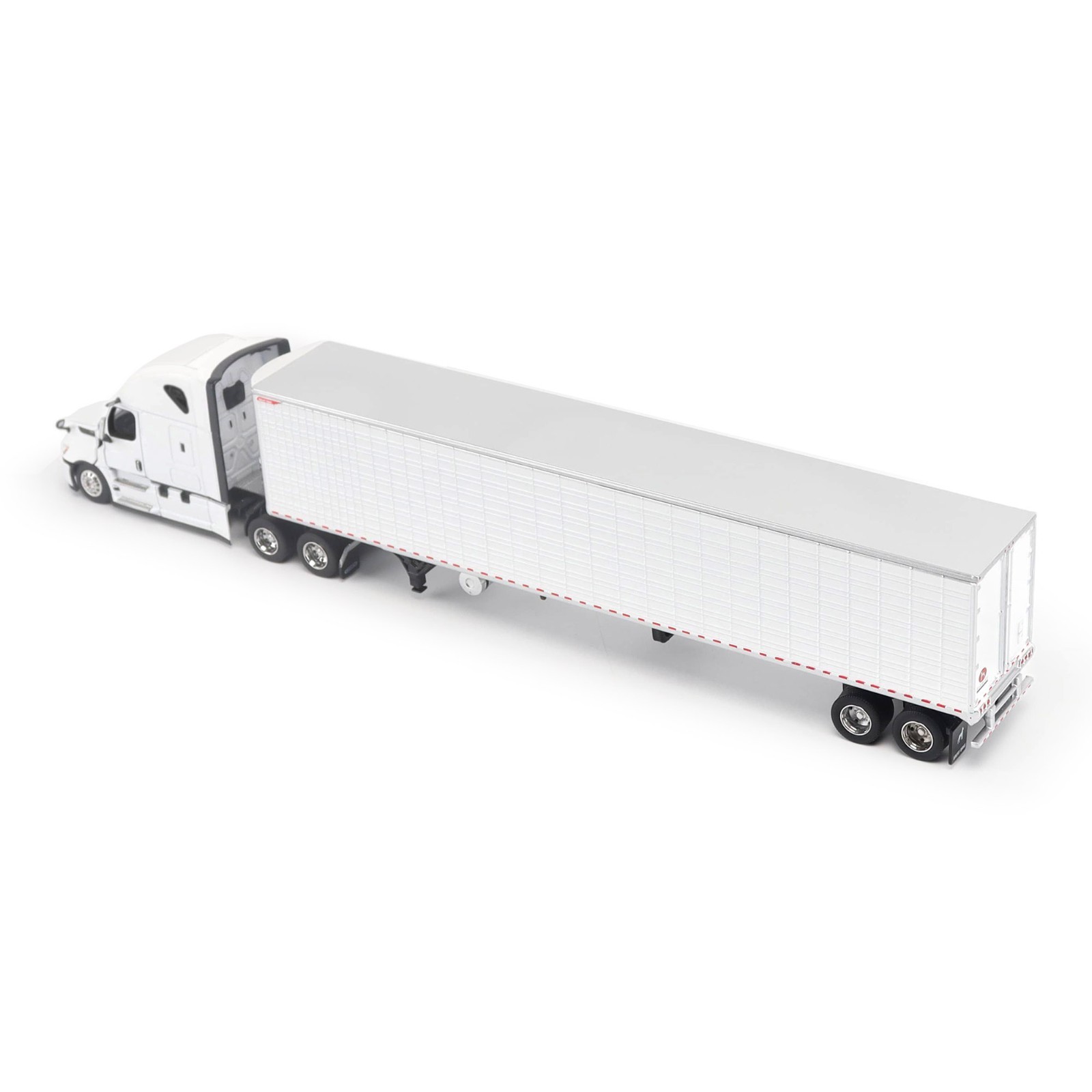 2025 FREIGHTLINER CASCADIA GEN-5 & TRAILER WHITE 1/64 BY DIECAST MASTERS 71232