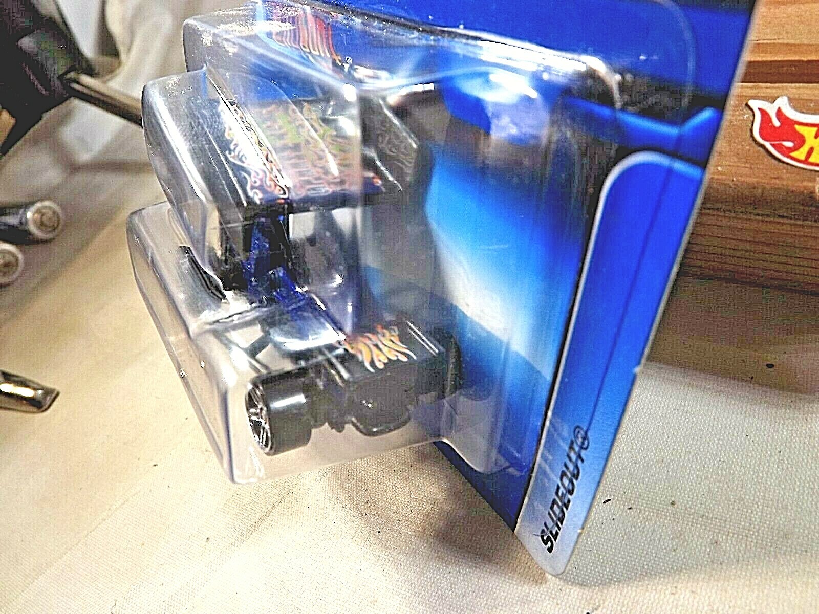 2006 Hot Wheels Mainline/Collector #217 SLIDEOUT Drk Blue-Black w/Chrome Pr5 Sp