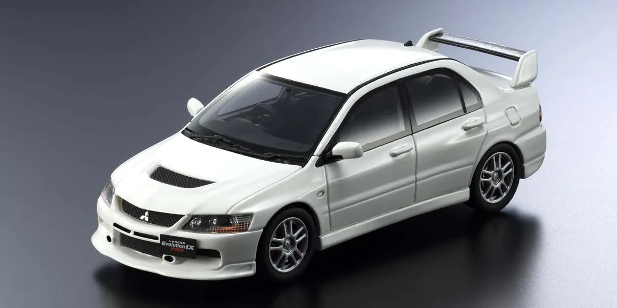 KYOSHO ORIGINAL 1/43scale Mitsubishi Lancer Evolution IX MR (White) KSR43111W