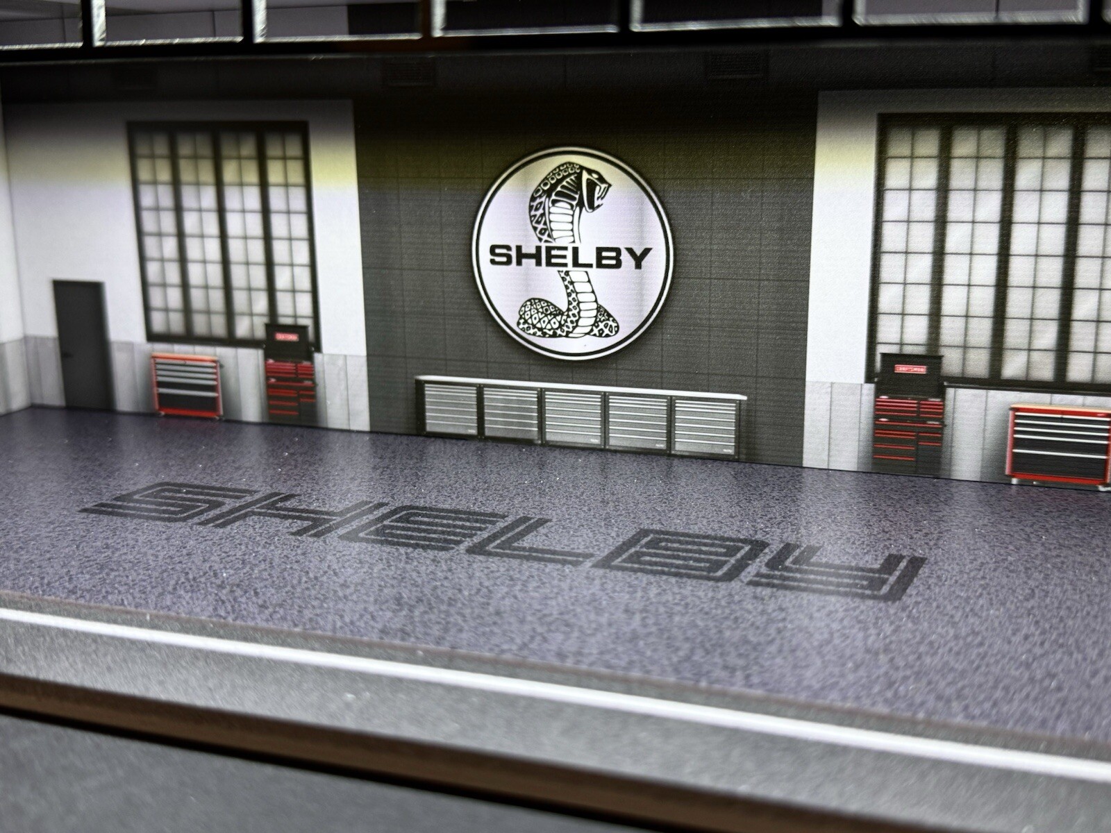 Shelby Theme FOR Hot Wheels 1:64 Model Diorama Garage LED Lighting!