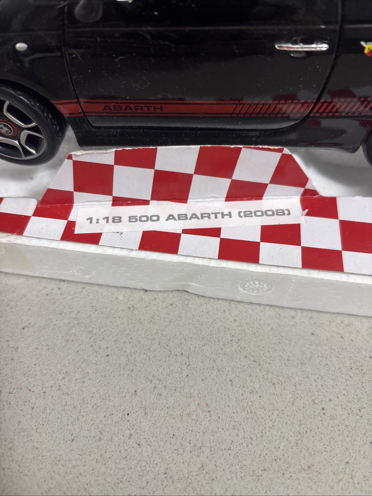 1/18 Abarth 500 ABARTH500 Dealer Officially Licensed Black 2008