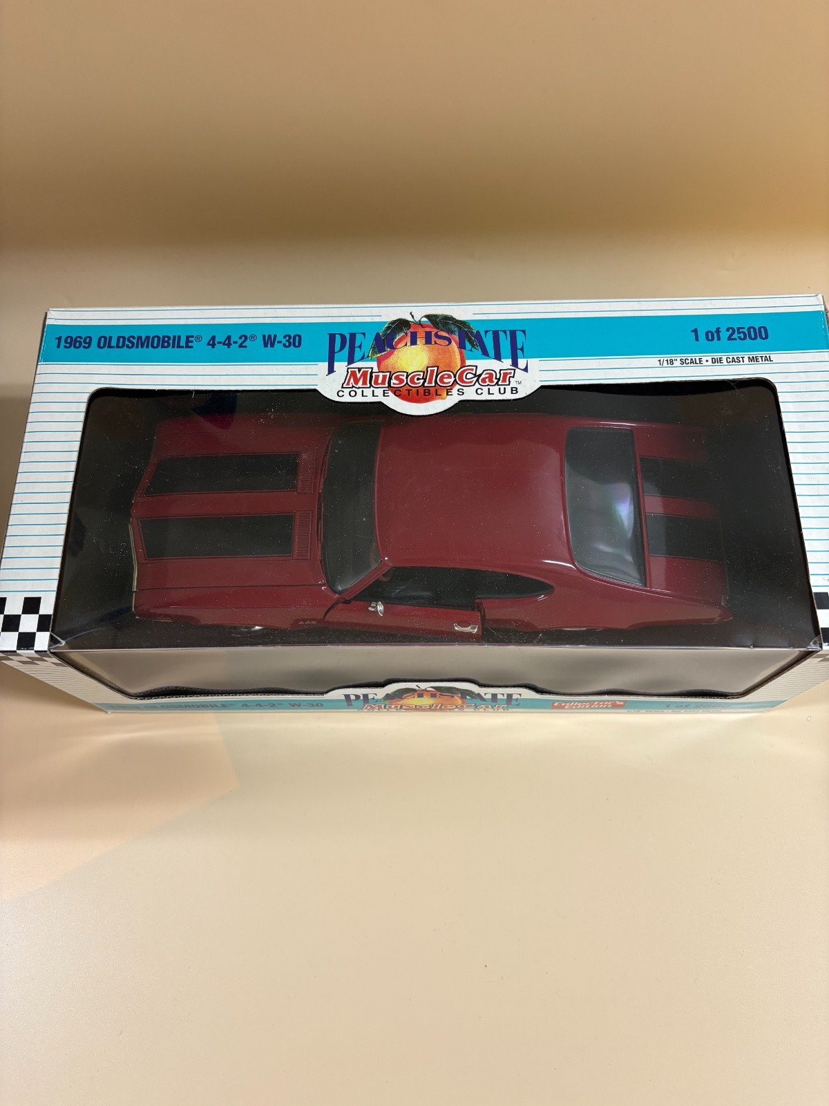 1969 Oldsmobile 442 W-30 1/18 ERTL American Muscle Peach State Club Car DS20