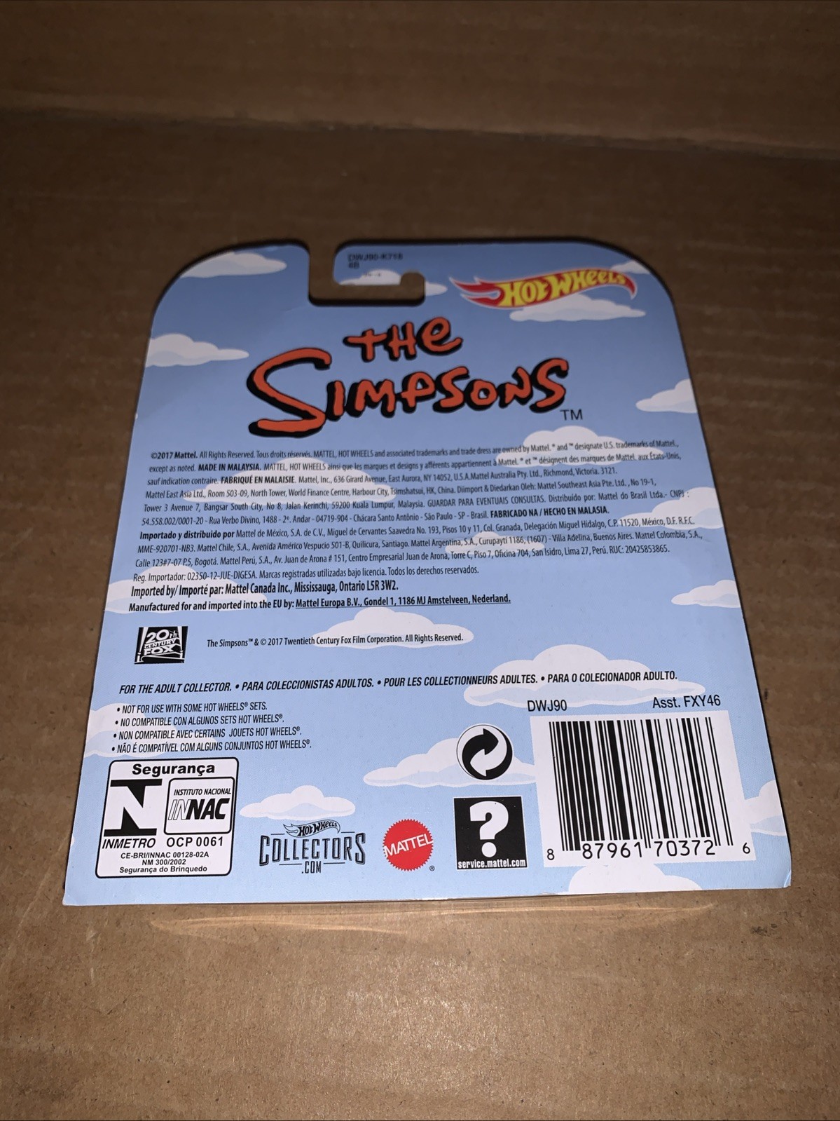 2017 Hot Wheels Real Riders The Simpsons Family Car New