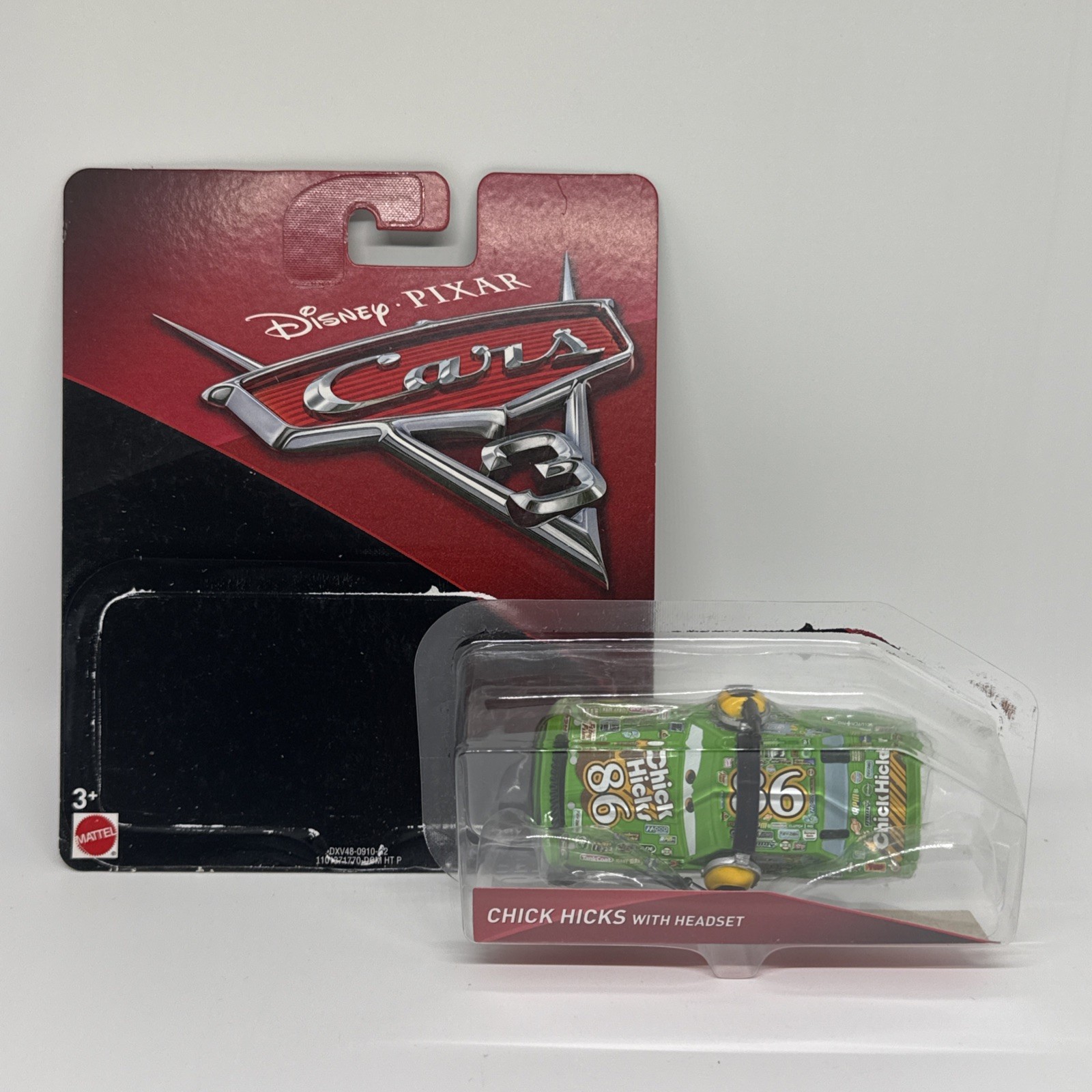 *LOOSE with Box* 2016 Disney Cars 3 CHICK HICKS with Headset 1:55 Diecast Car