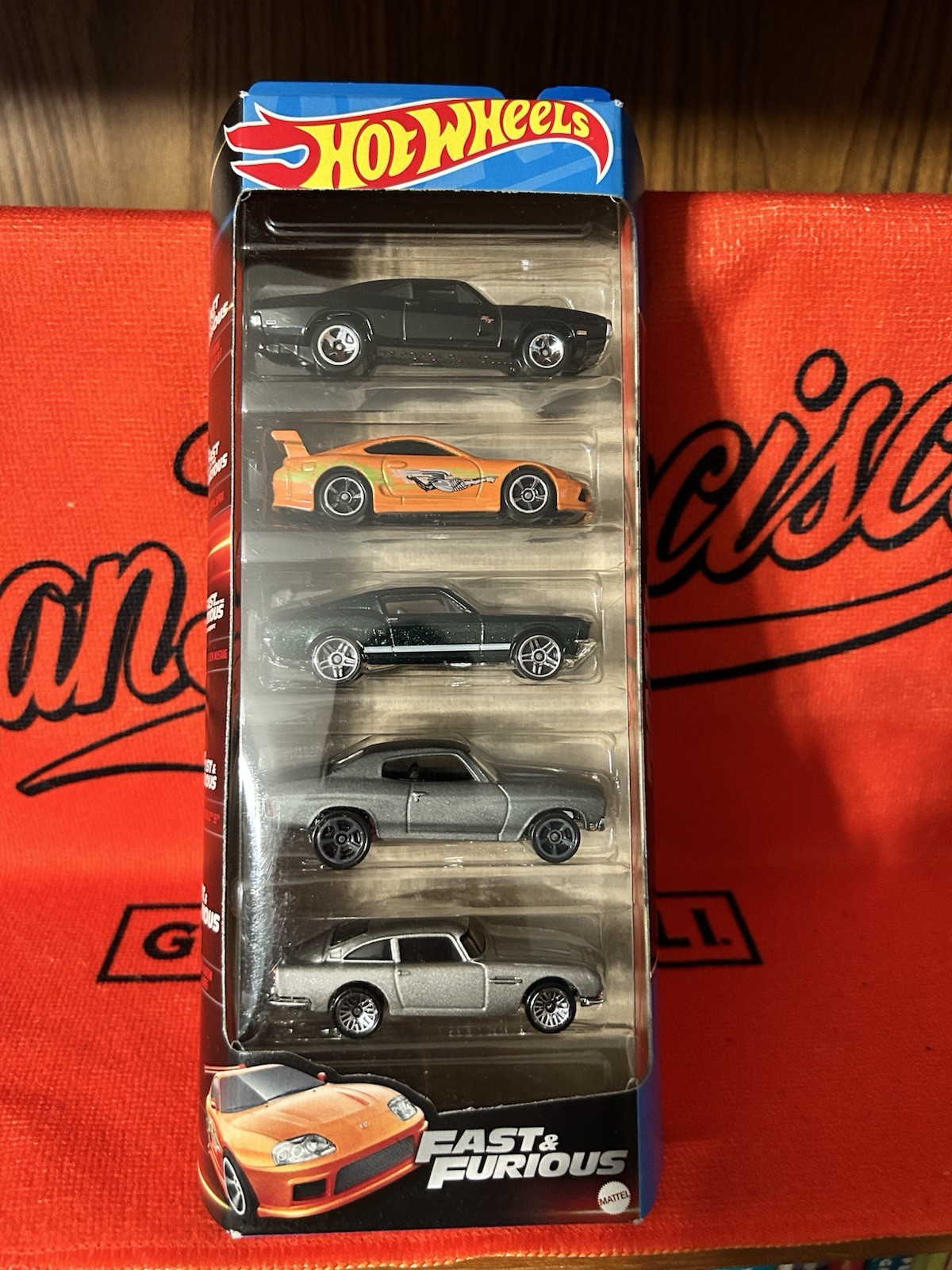 Toy Cars 5-Pack, Set of 5 Fast & Furious Race & Drift Cars in 1:64 Scale with…