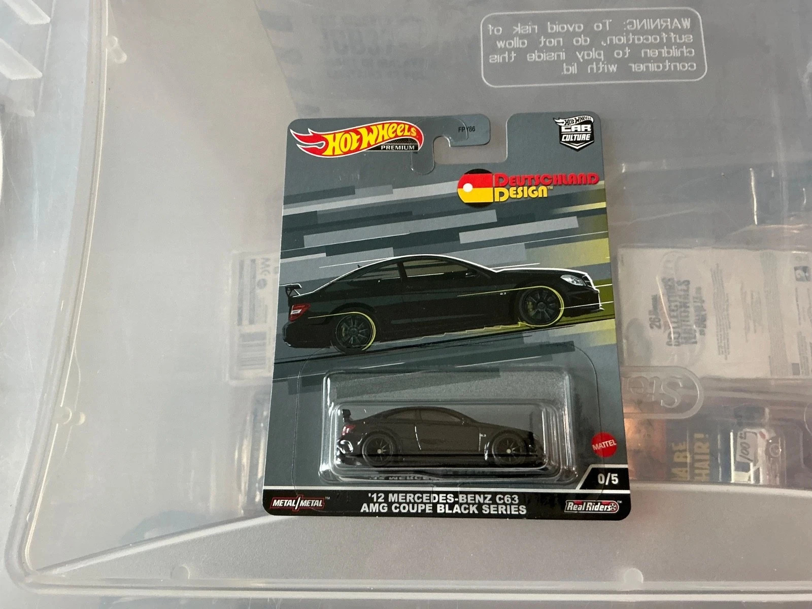 Hot Wheels Deutschland Design ’12 Mercedes-Benz C63 AMG Coupe Black Series 0/5