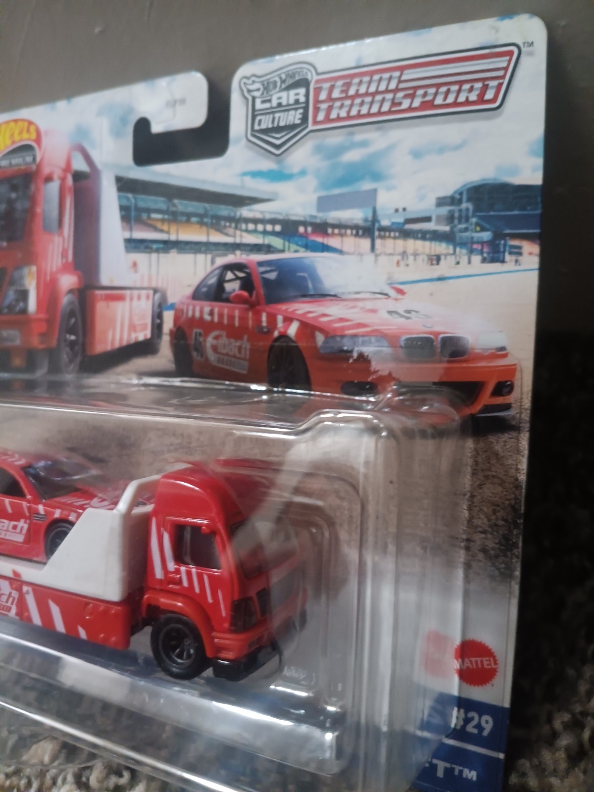 BMW M3 E46 & Aero Lift Hot Wheels 1:64 Team Transport
