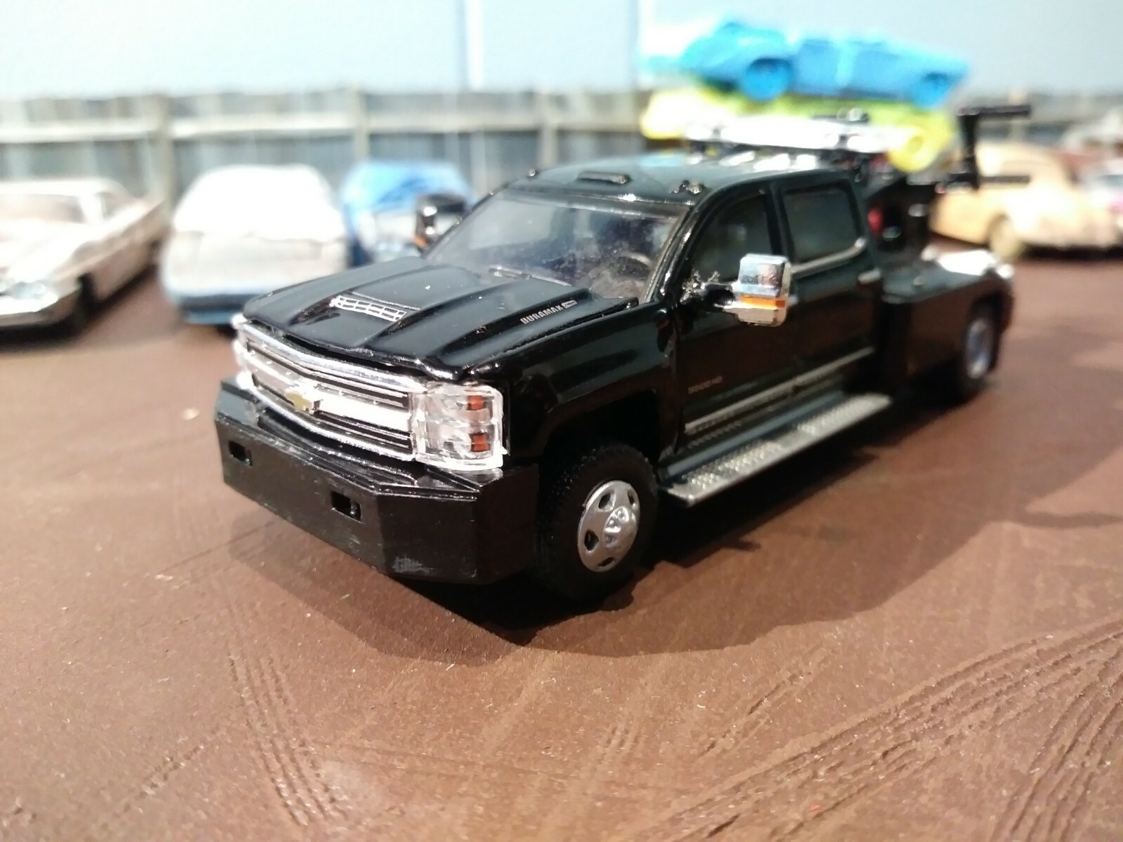 1/64 wrecker push bumper Greenlight Silverado dually 3500 Tow truck 3d printed