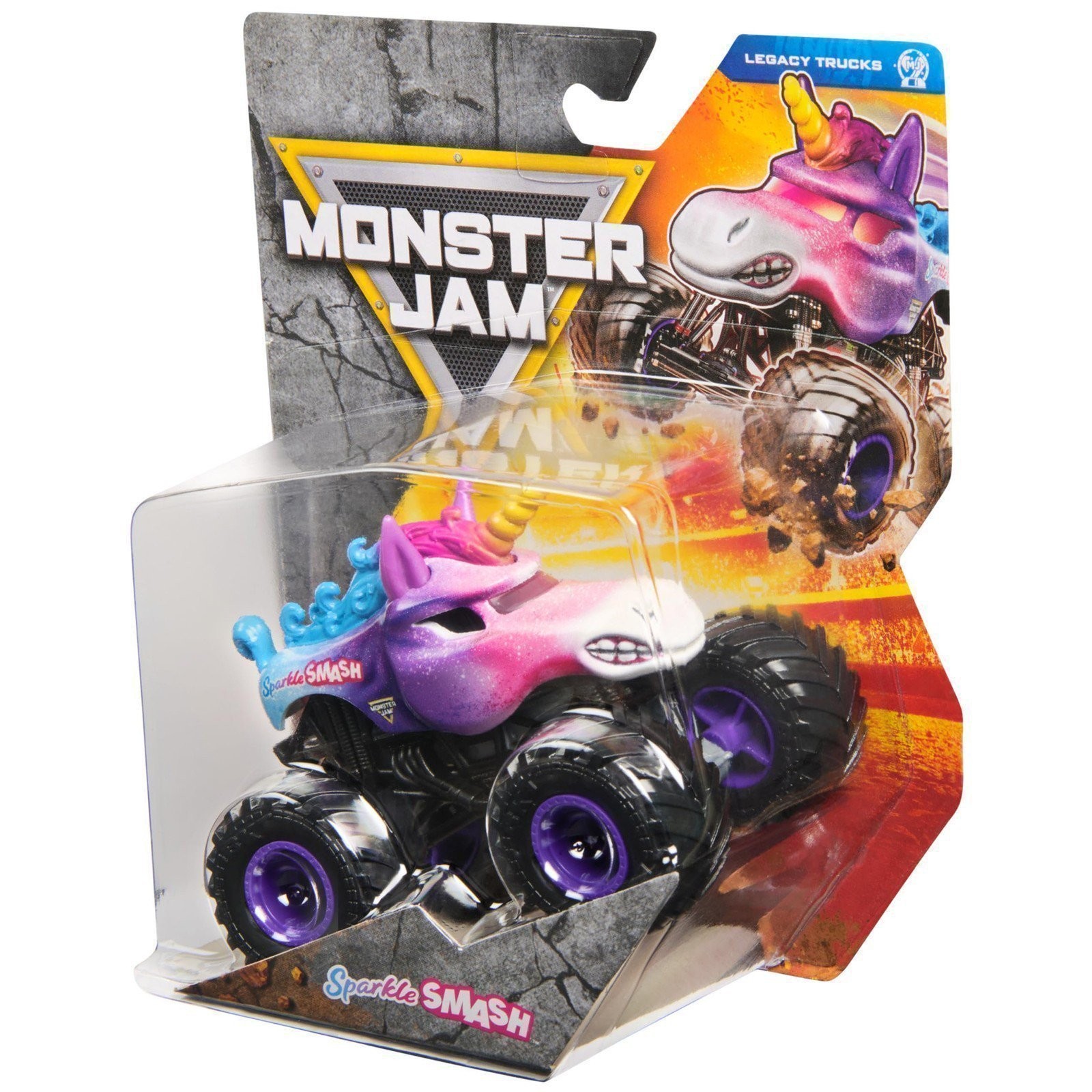 Monster Jam Series 43 Legacy Trucks Sparkle Smash 1:64 Die-Cast Truck Toy 2025
